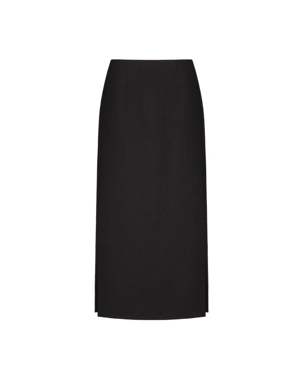 Valentino Garavani Black Midi Skirts