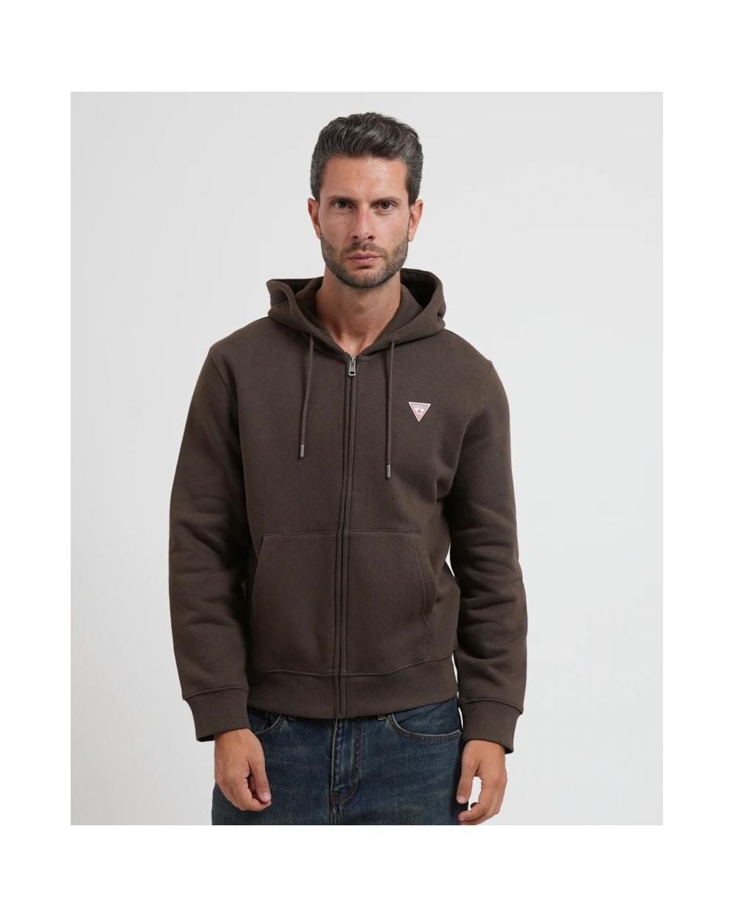 Zip-Throughs Guess de hombre de color Brown