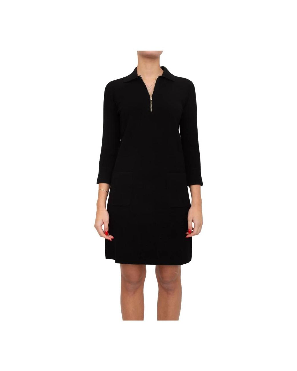 Max Mara Black Short Dresses