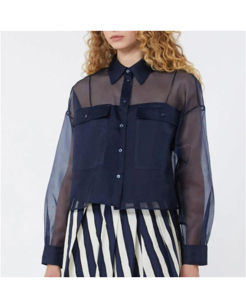 Weekend by Maxmara Blue Shirts