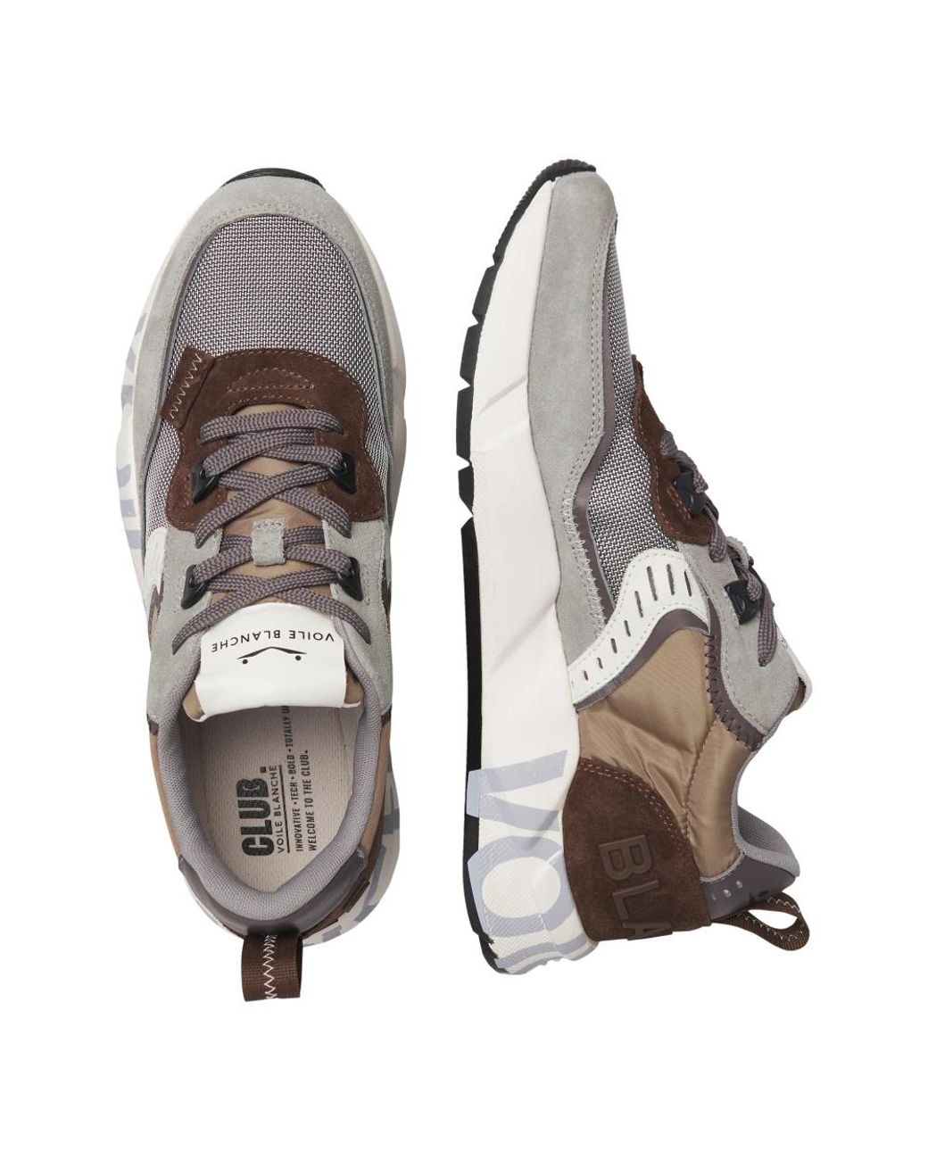 Voile Blanche Brown Sneakers for men