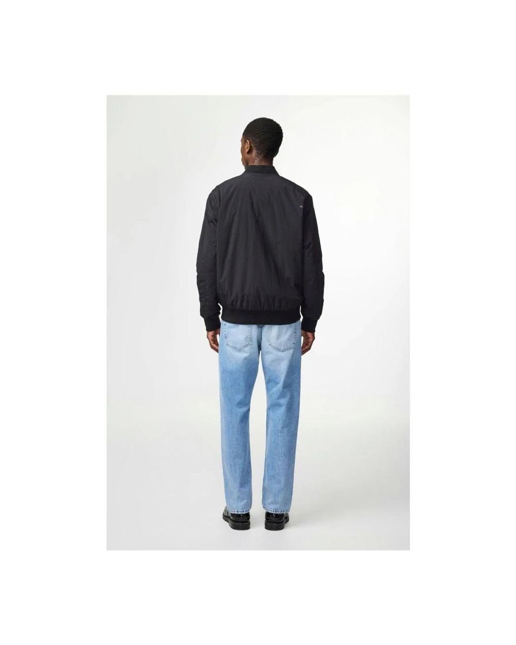 NN07 Black Bomber Jackets for men