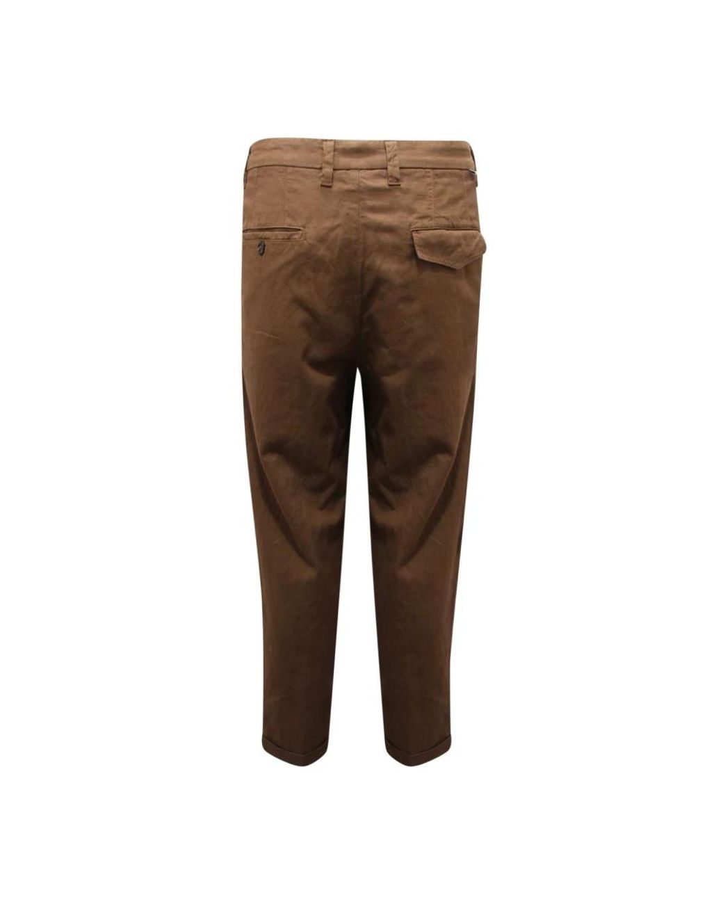 Paolo Pecora Brown Slim-Fit Trousers for men
