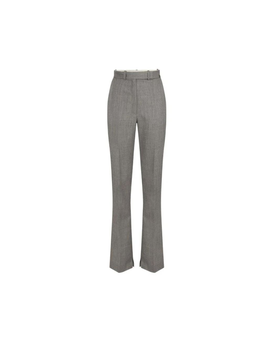 Elisabetta Franchi Gray Wide Trousers