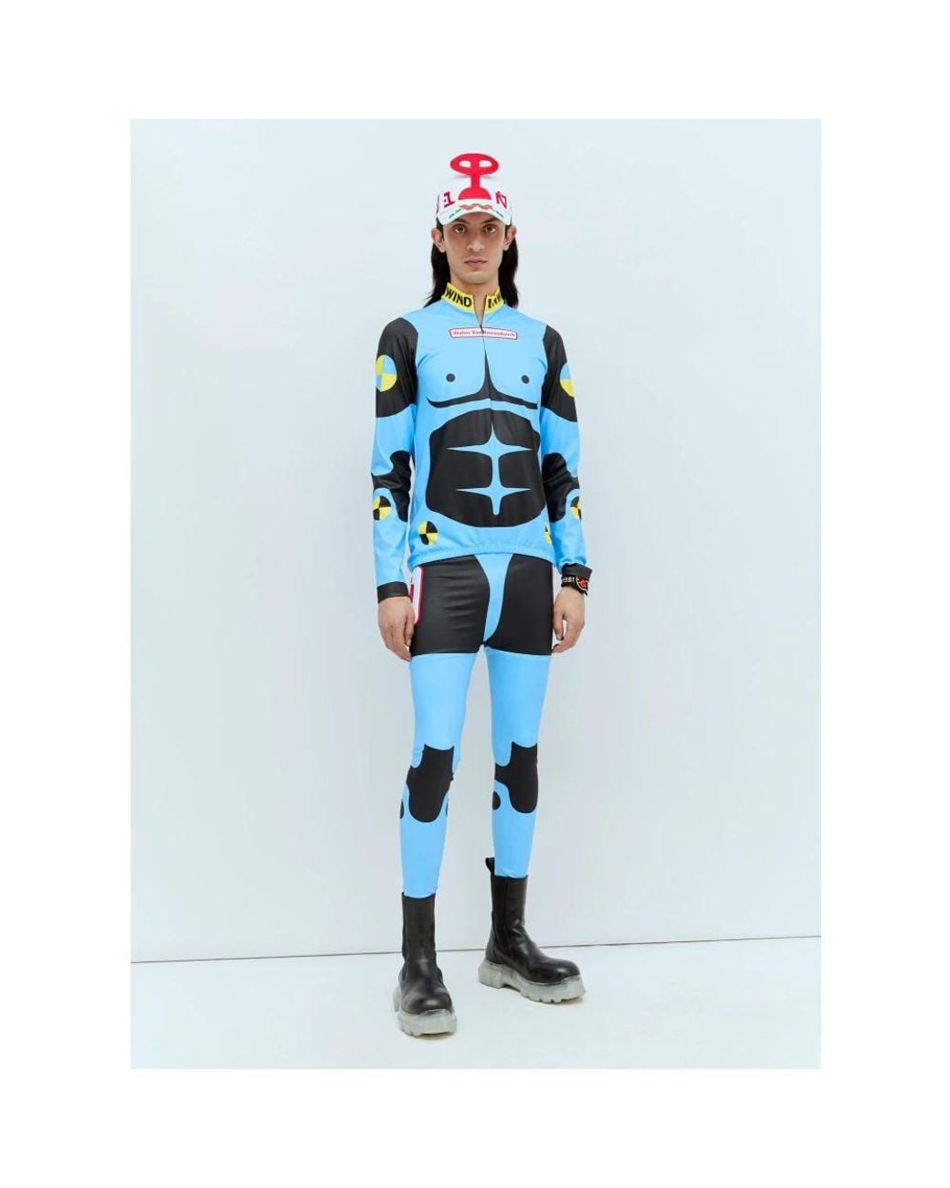 Walter Van Beirendonck Blue Sweatpants for men