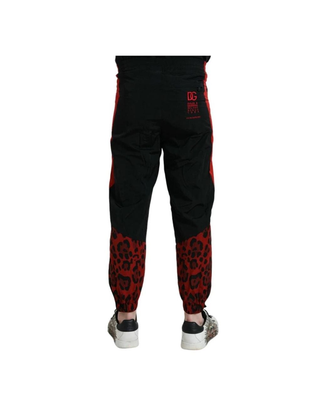 Dolce & Gabbana Red Sweatpants for men