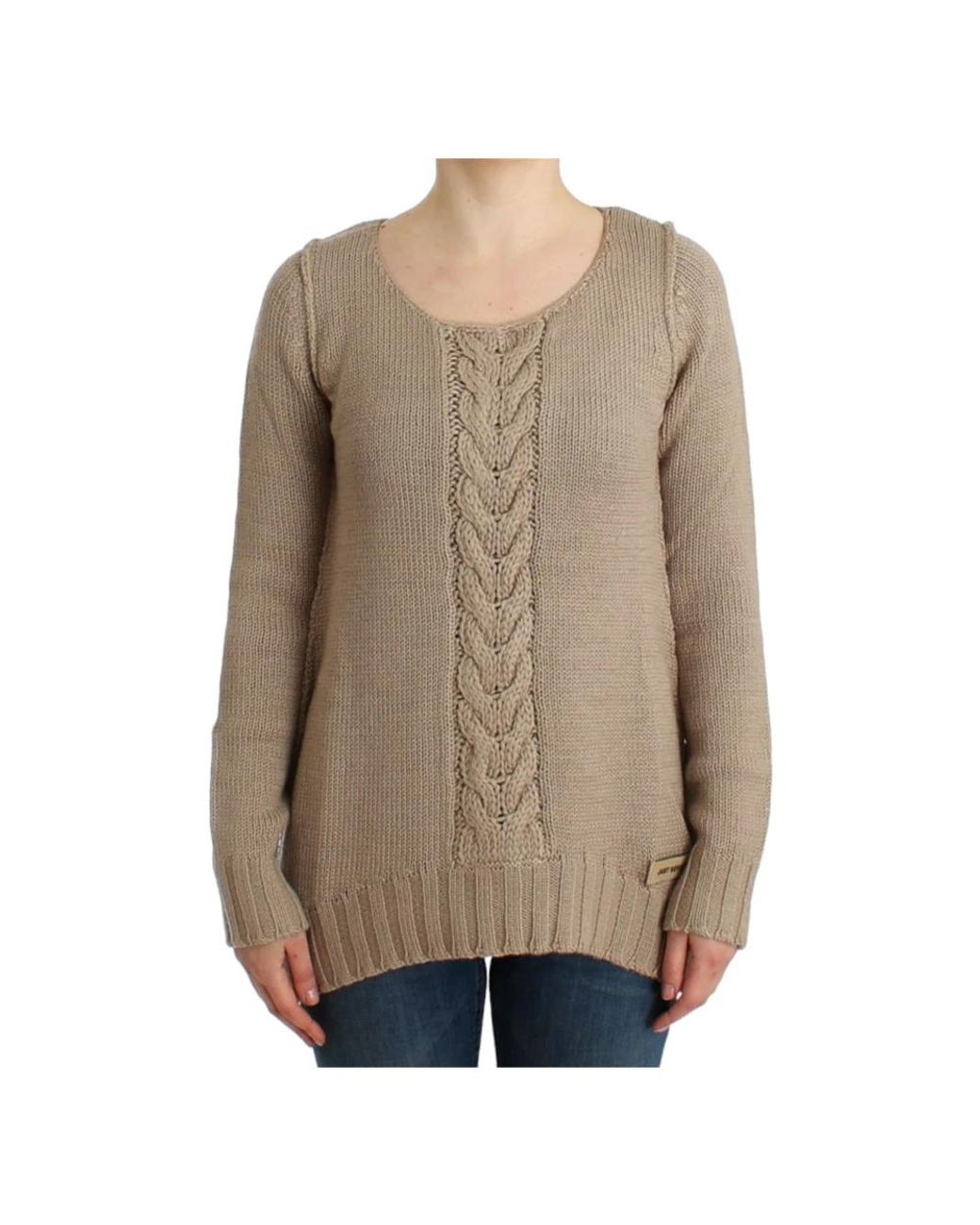 Roberto Cavalli Brown Round-Neck Knitwear