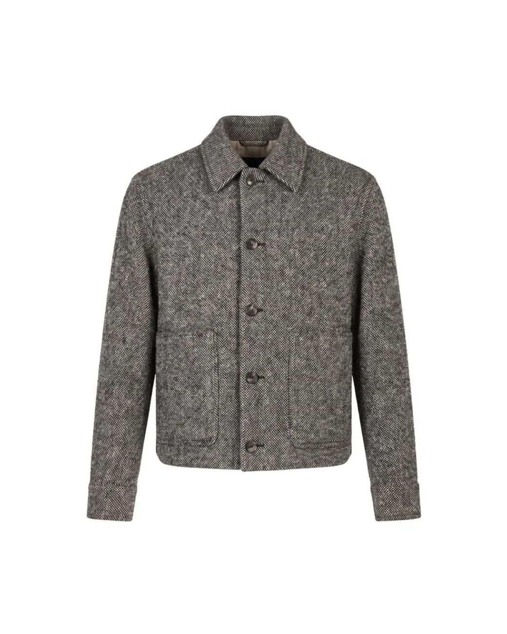 Agnona Gray Light Jackets for men