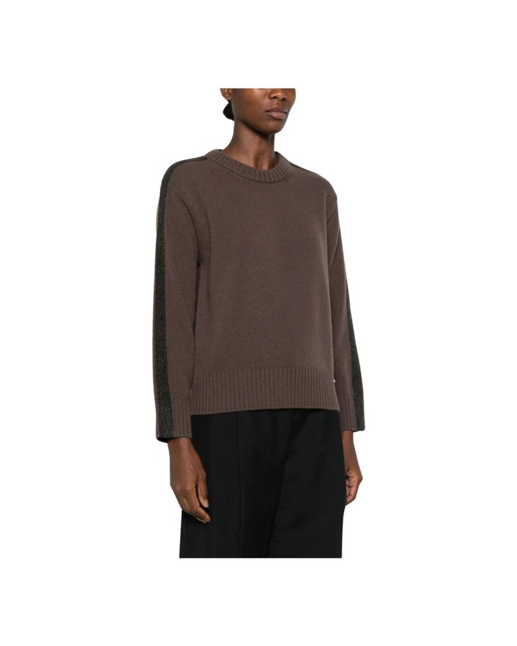Herno Brown Round-Neck Knitwear