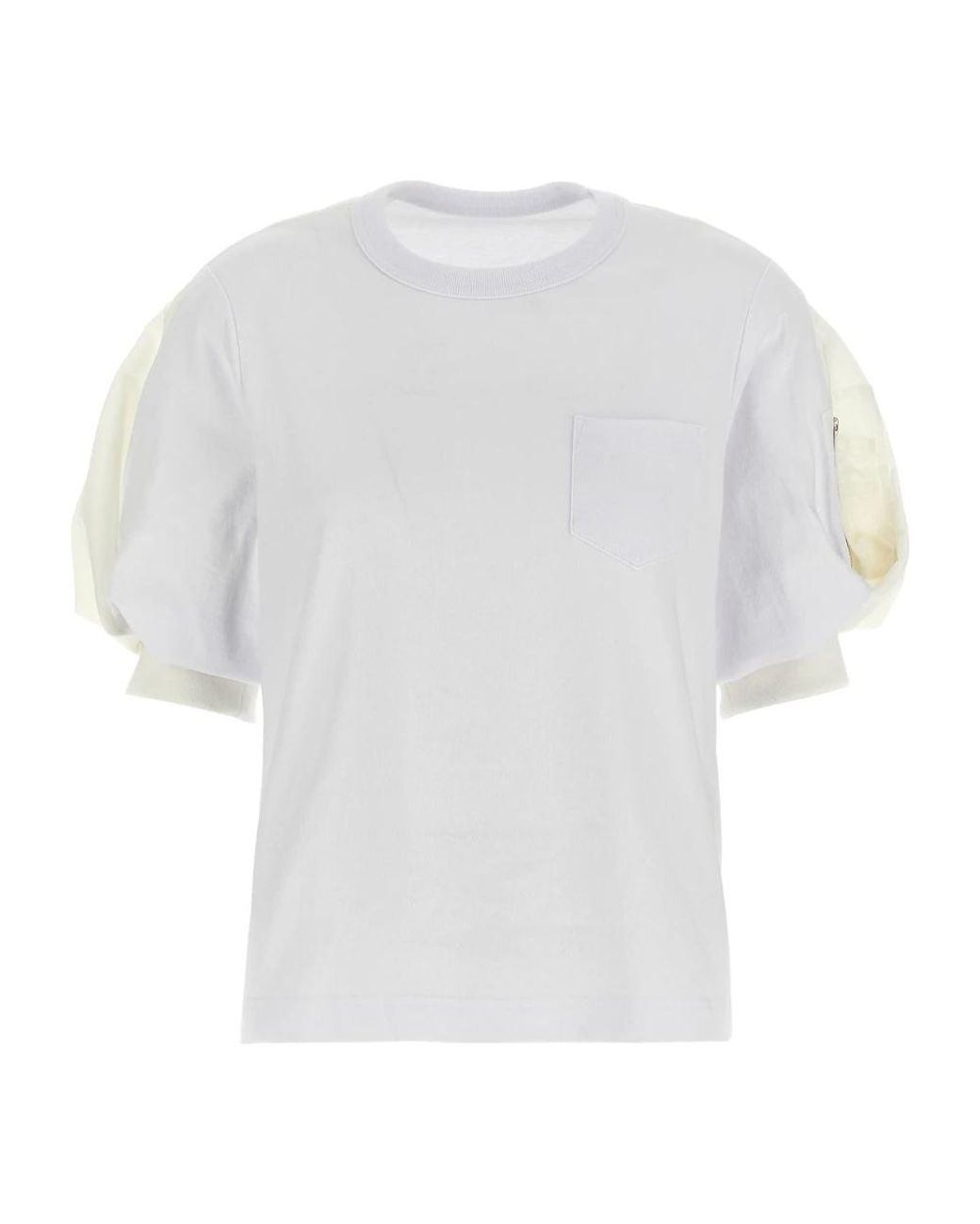 Sacai White T-Shirts