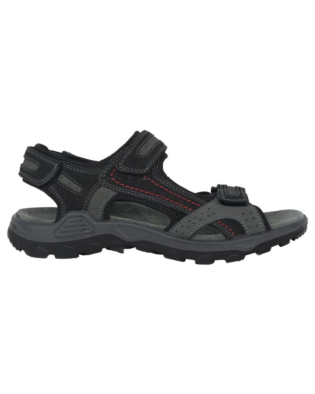 Rohde Schoenen ,Zwart ,Zwarte Herensandaal Met Geheugenvoetbed in het Black voor heren