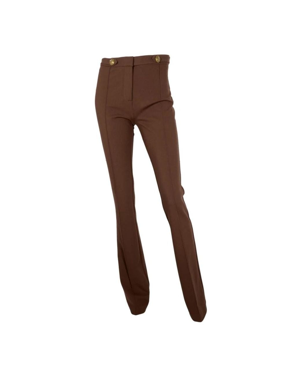 Pinko Brown Slim-Fit Trousers