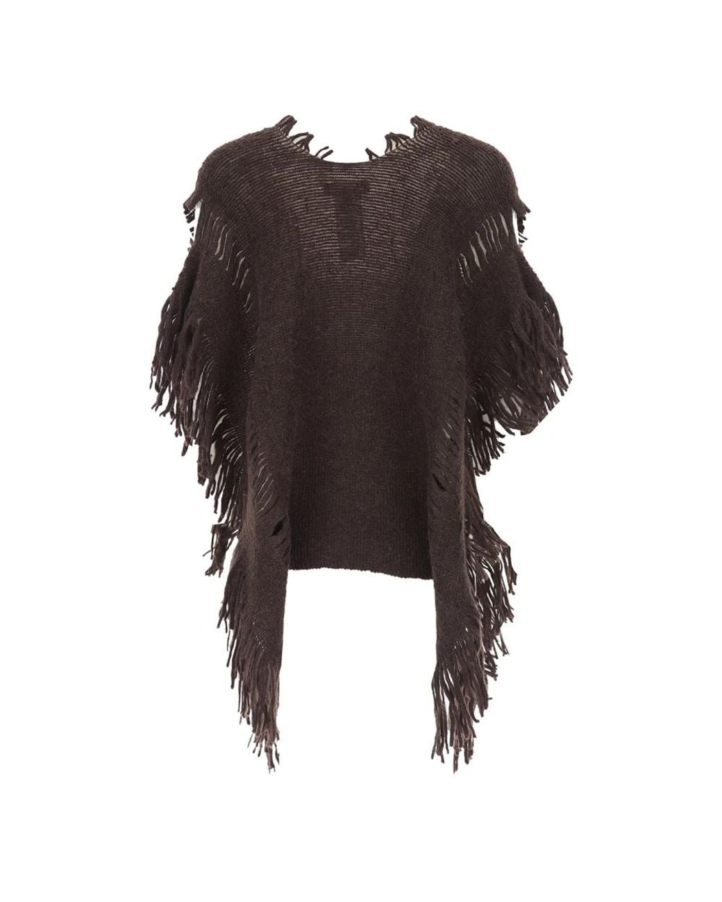 Liviana Conti Brown V-Neck Knitwear