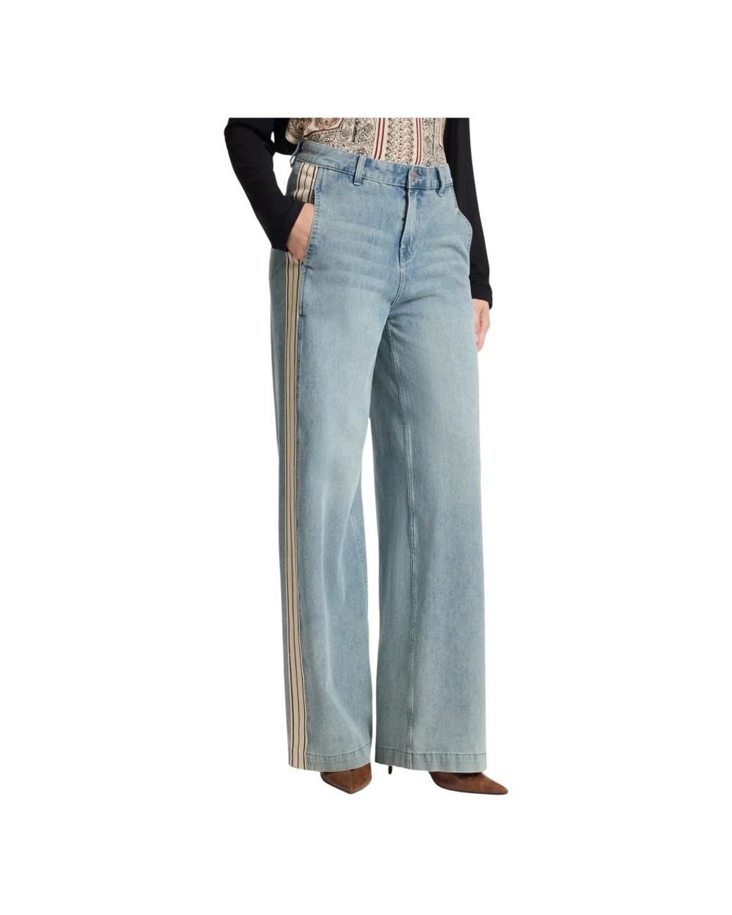 Elena Miro Blue Wide Jeans