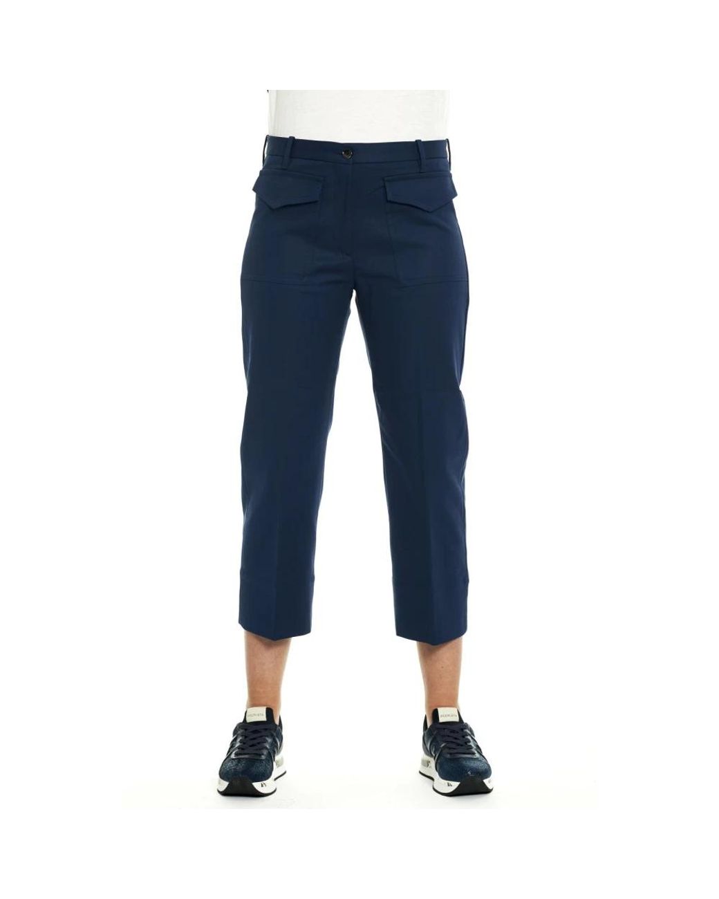 Nine:inthe:morning Blue Cropped Trousers