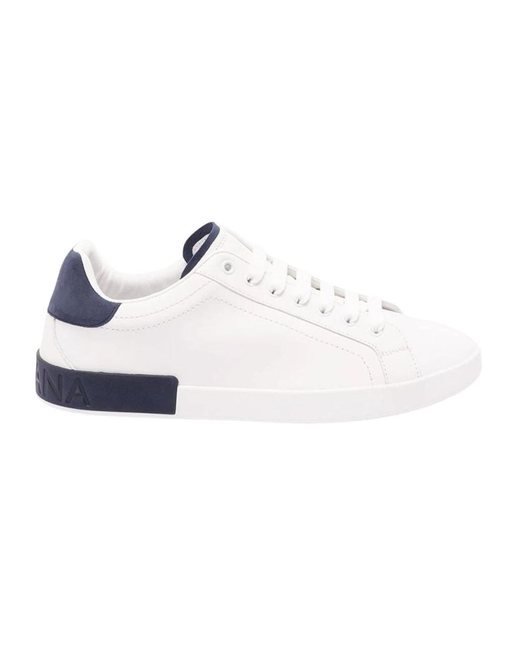 Dolce & Gabbana White Dolce & Gabbana Portofino Low-Top Sneakers for men