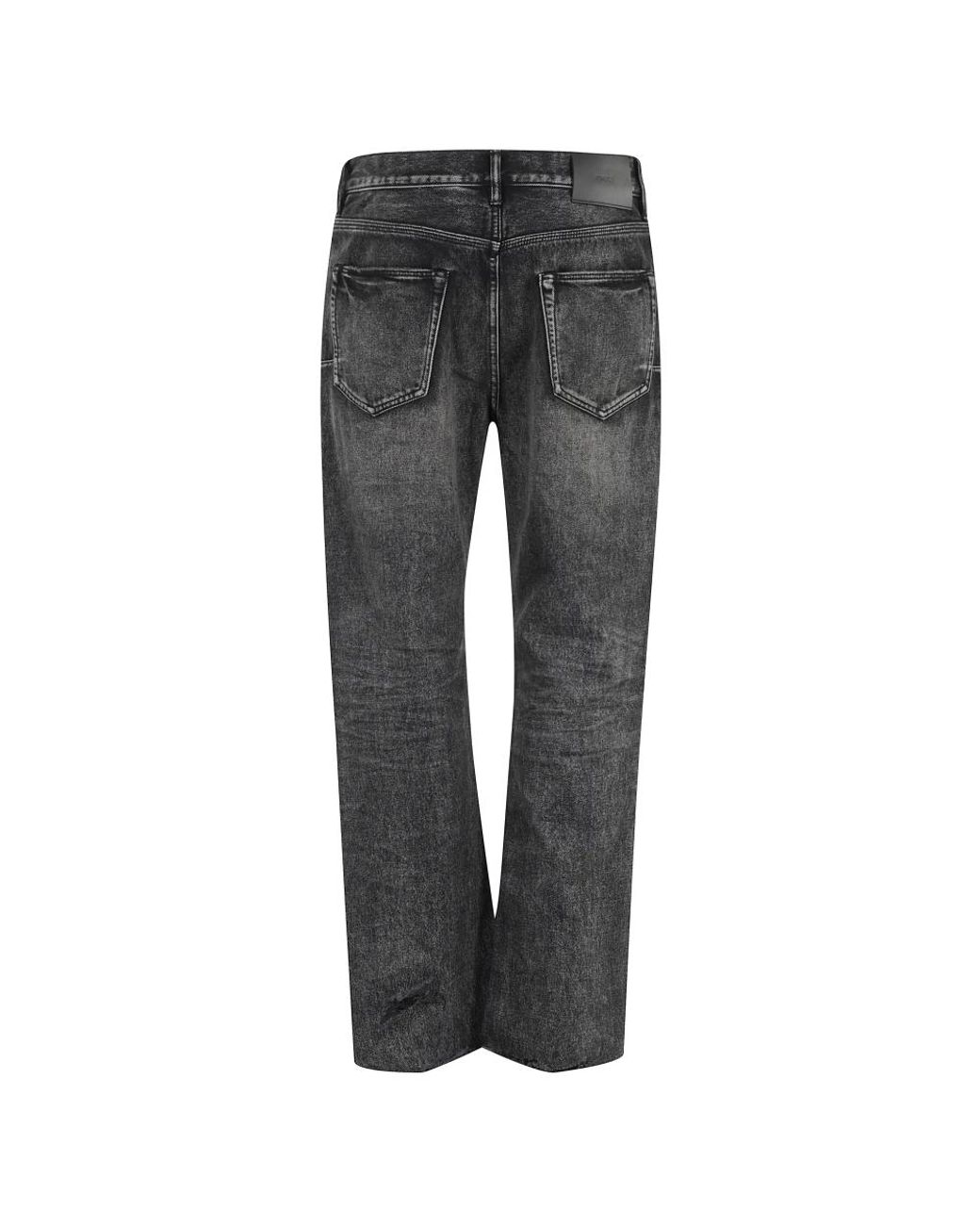 Purple Brand Gray Straight Fit Jeans for men