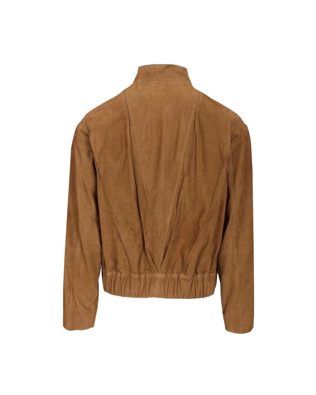 Giorgio Armani Brown Leather Jackets for men