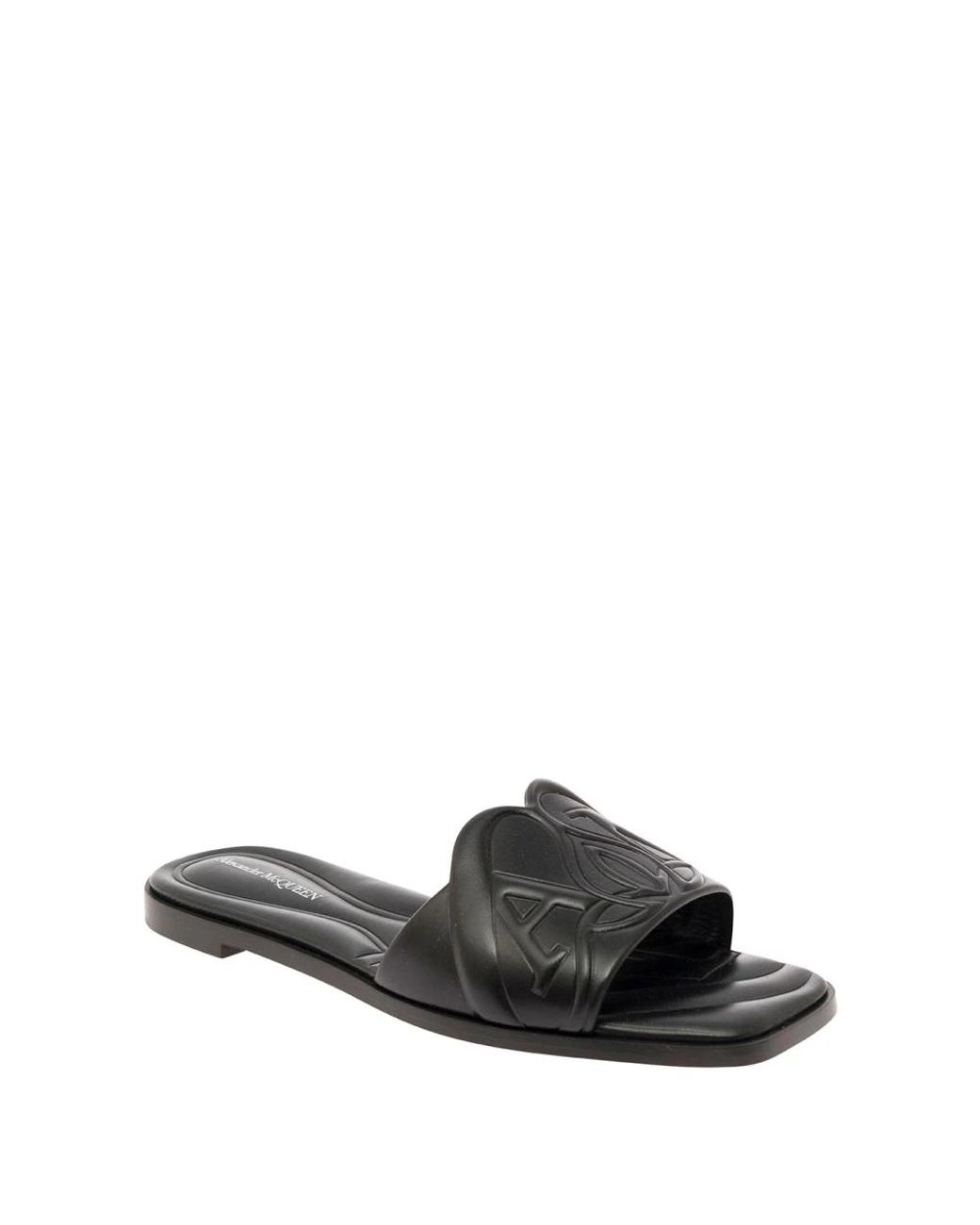McQueen Black Sliders