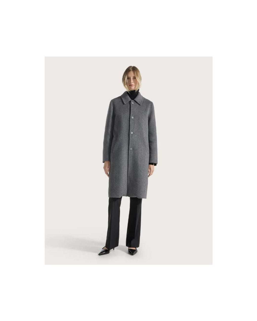 Seventy Gray Single-Breasted Coats