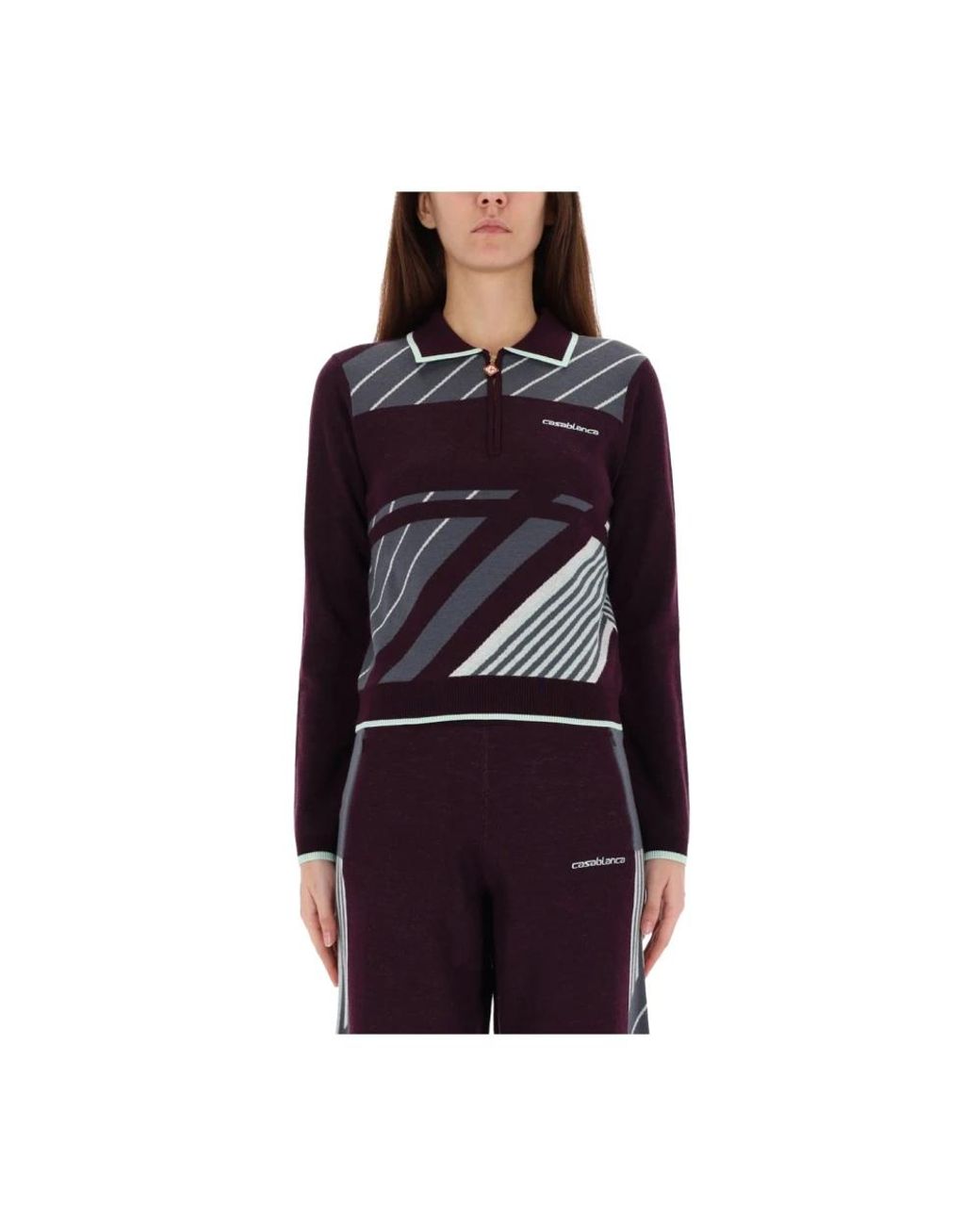 Casablanca Purple Polo Shirts