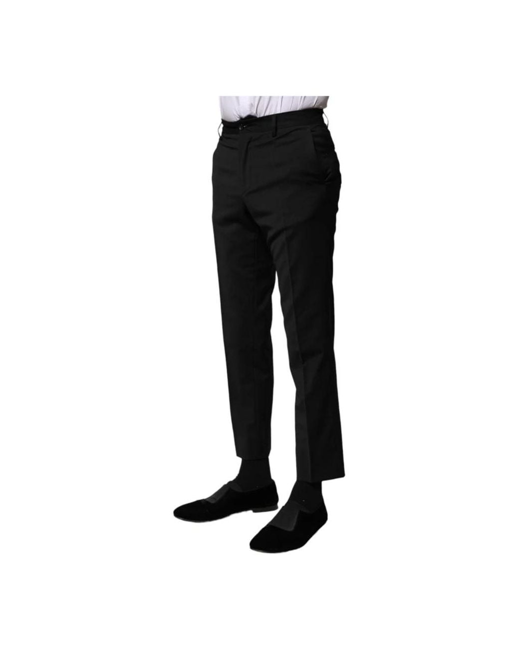 Dolce & Gabbana Black Suit Trousers for men