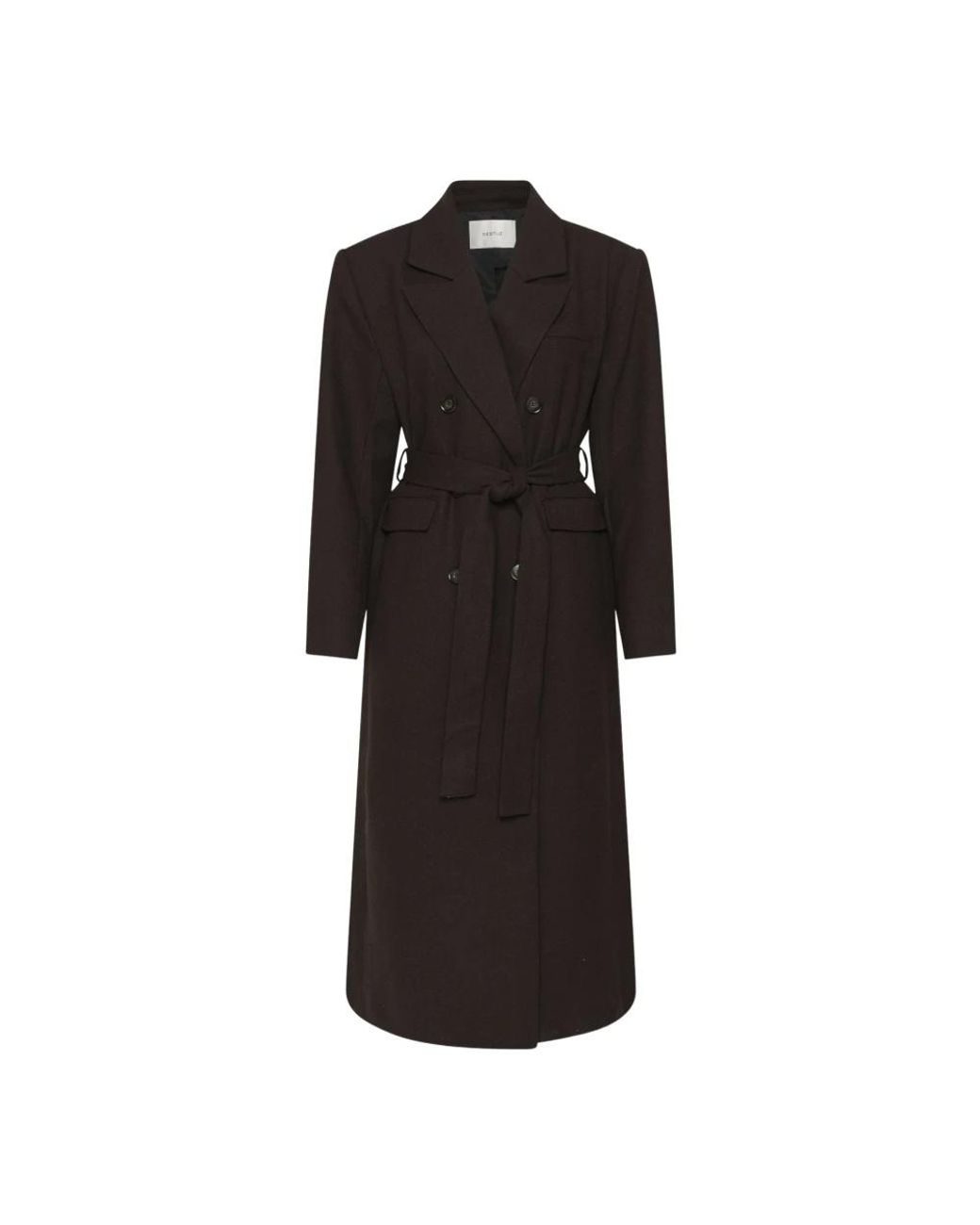 Gestuz Black Double-Breasted Coats