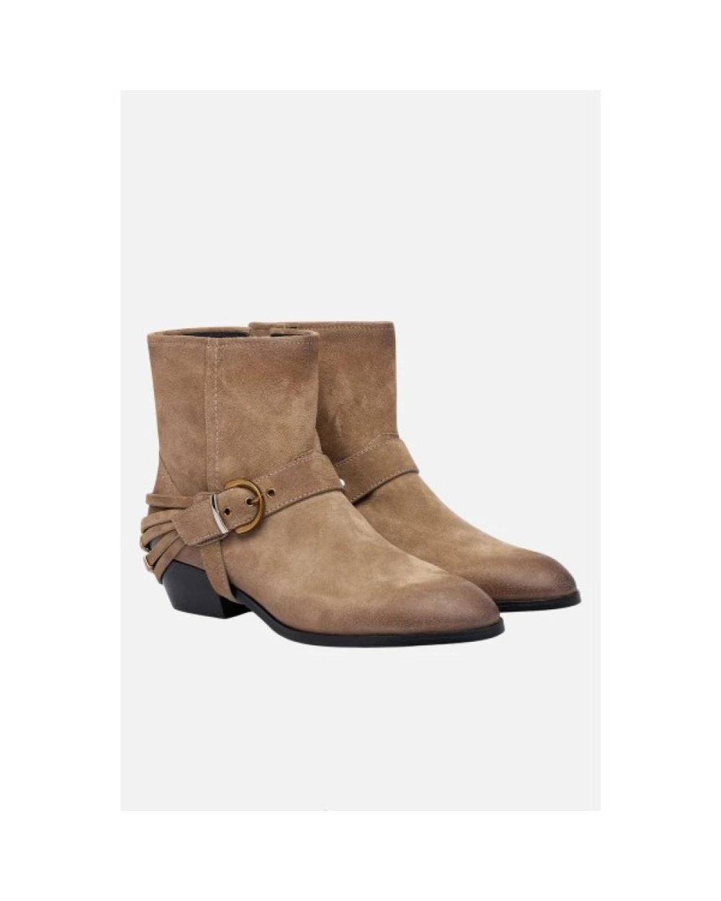 Pinko Brown Cowboy & Biker Boots