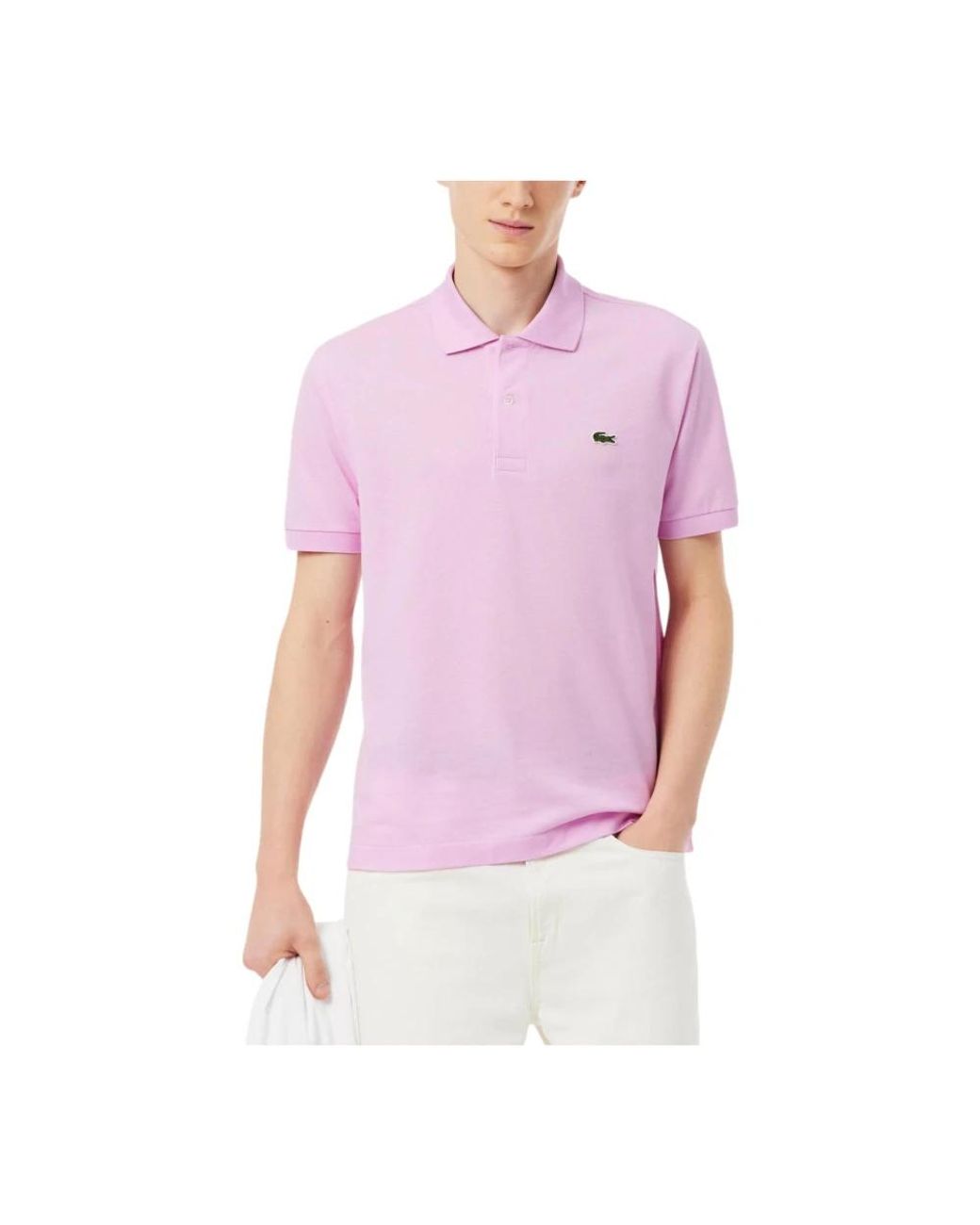 Lacoste Pink Polo Shirts for men