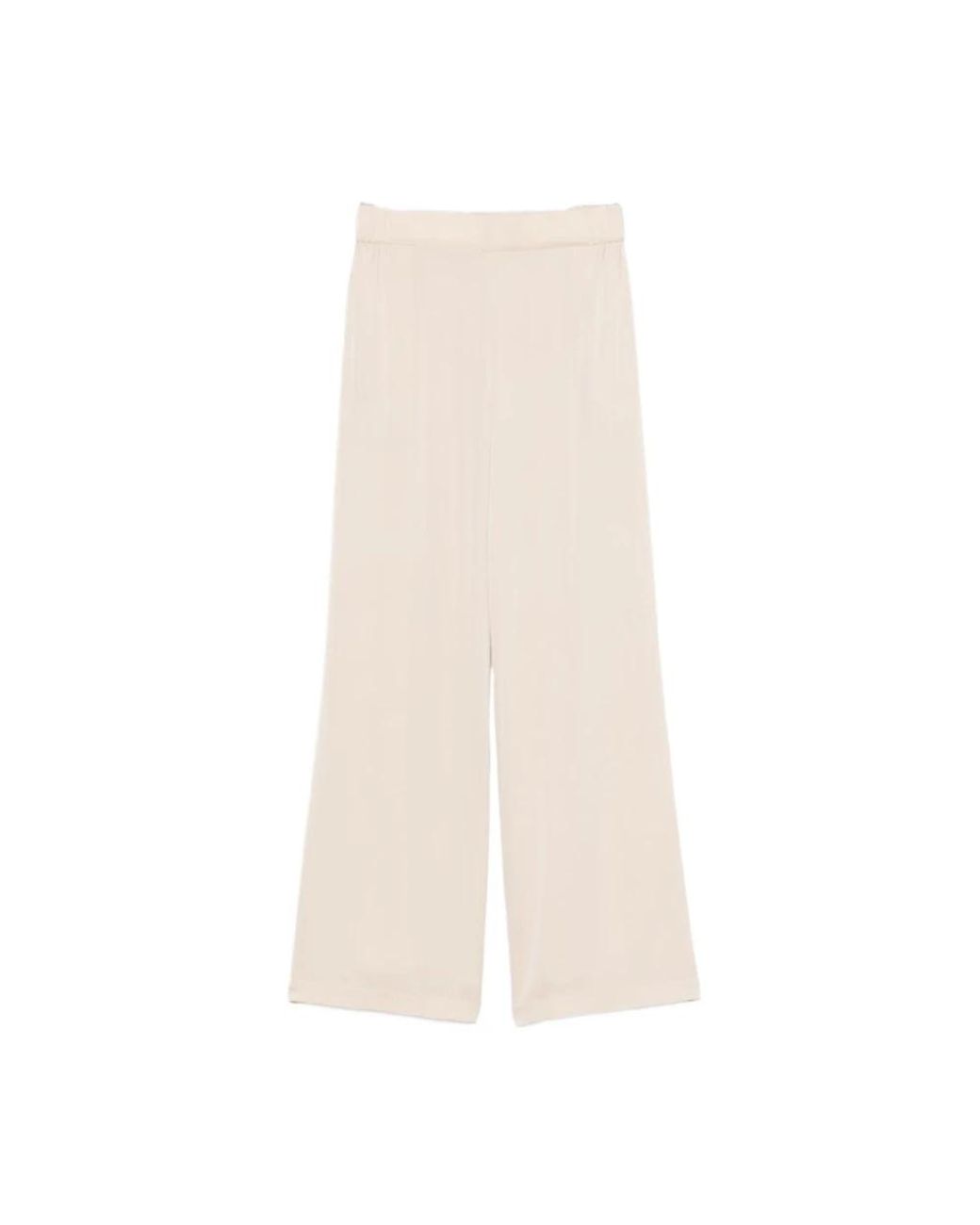 Silk95five Natural Wide Trousers