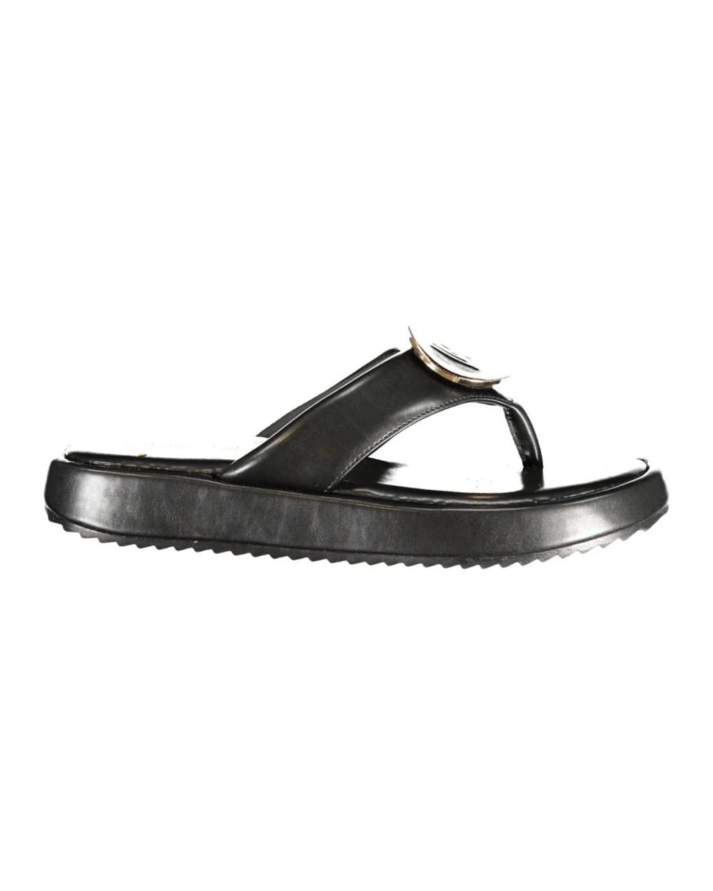 Laura Biagiotti Black Flip Flops