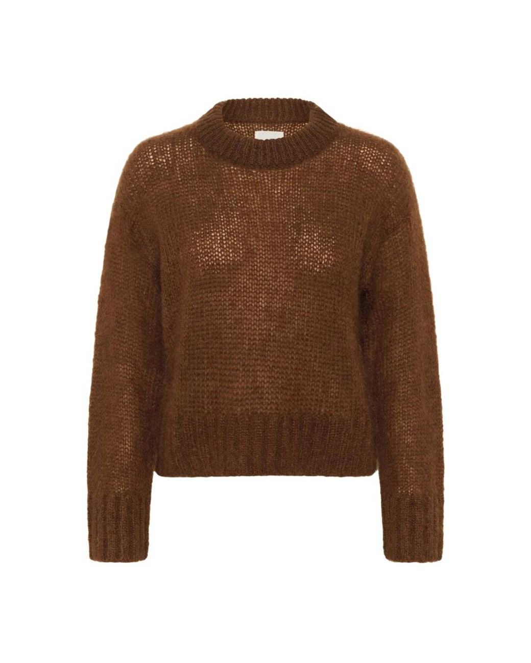 Part Two Brown Rundhals-Strickwaren