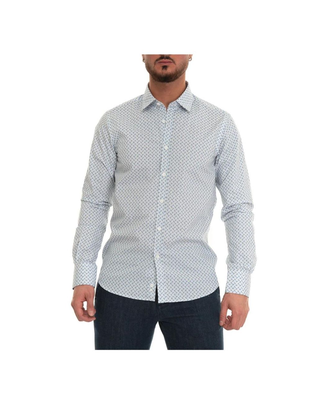 Canali Gray Formal Shirts for men