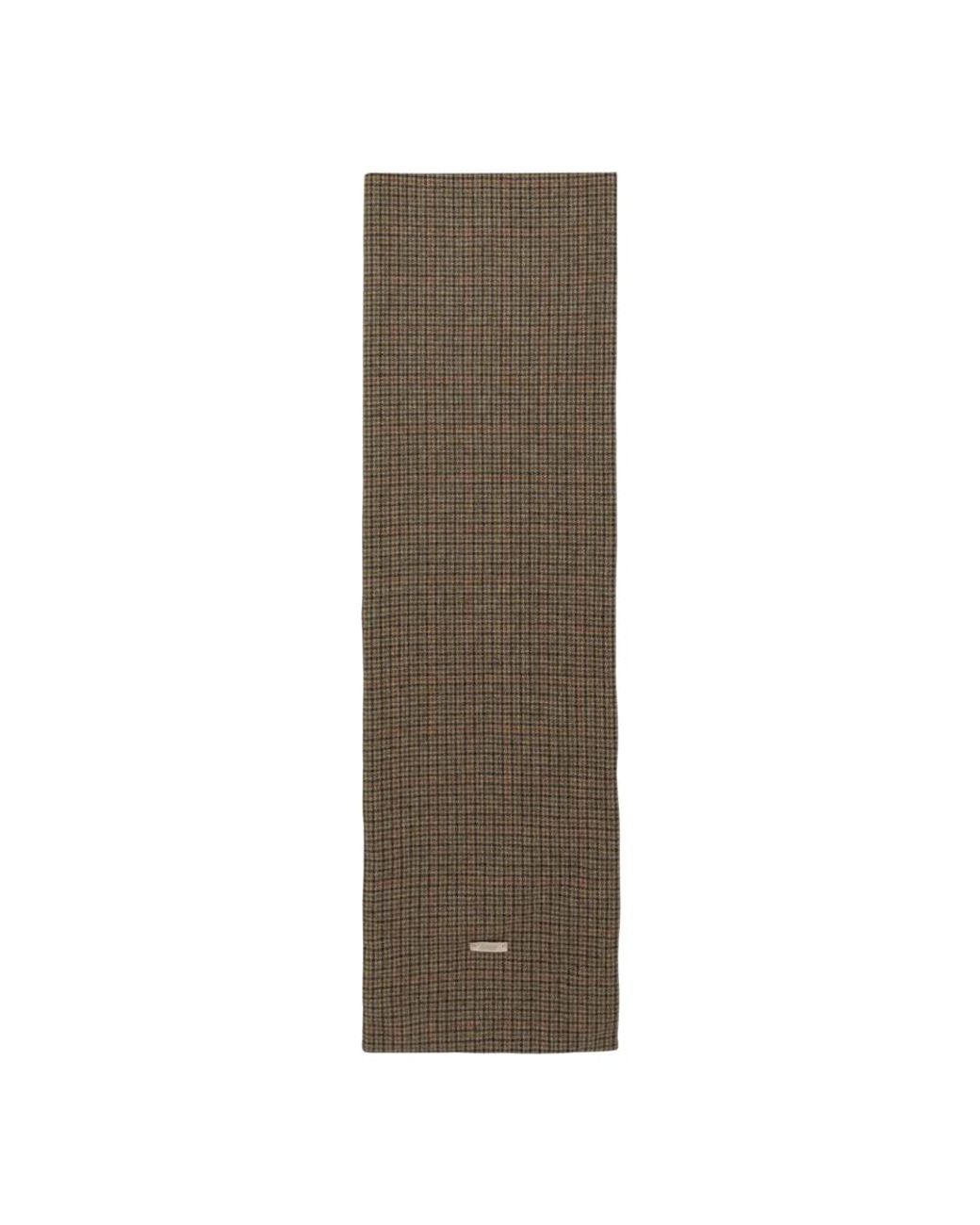Autry Accessoires ,Bruin ,Wol Gewatteerde Geruite Sjaal in het Brown