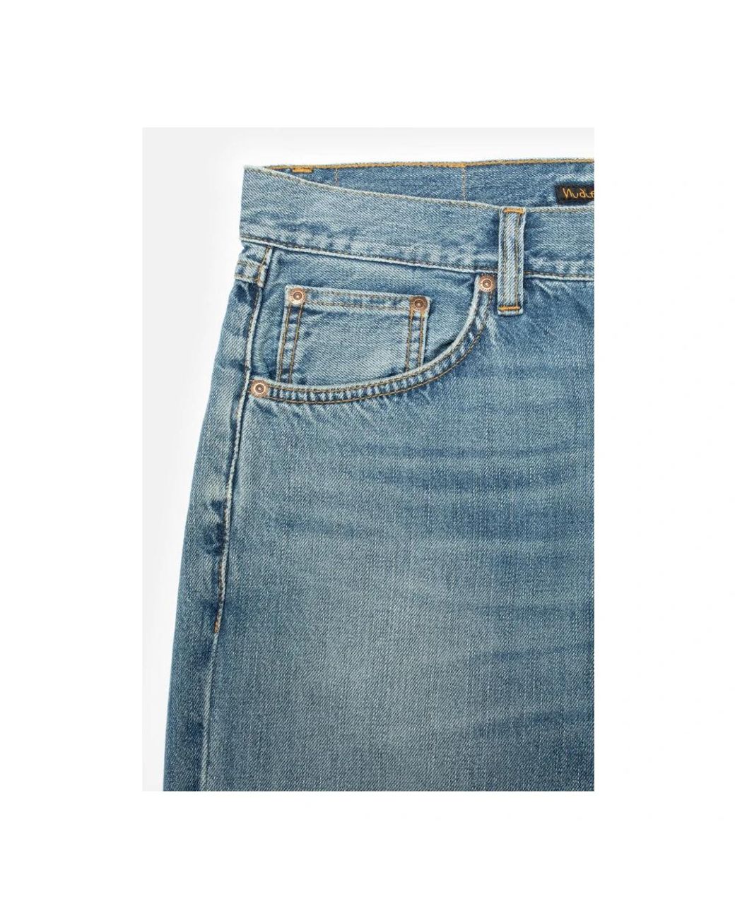 Nudie Jeans Blue Straight Jeans for men