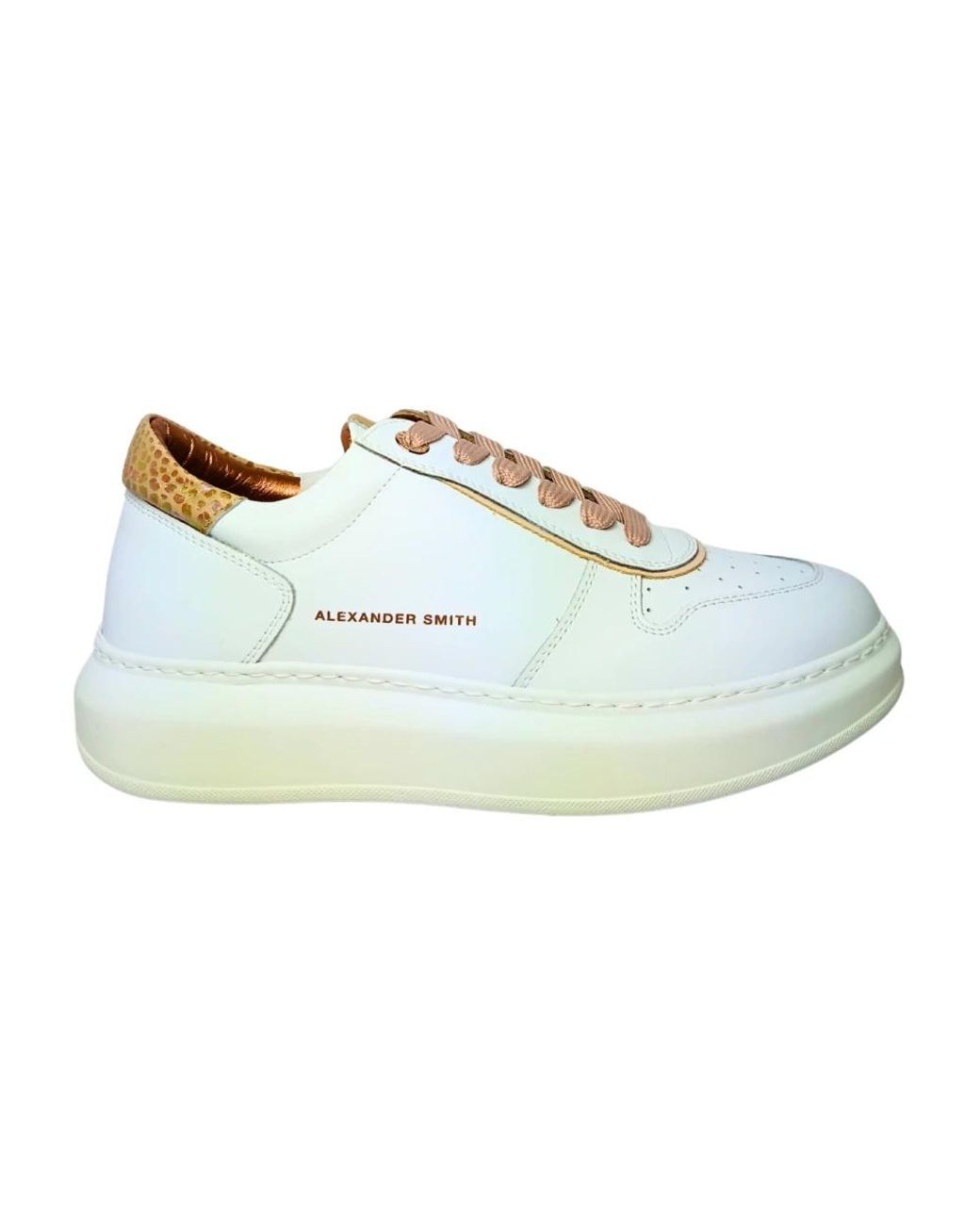 Alexander Smith Blue Leather Sneaker