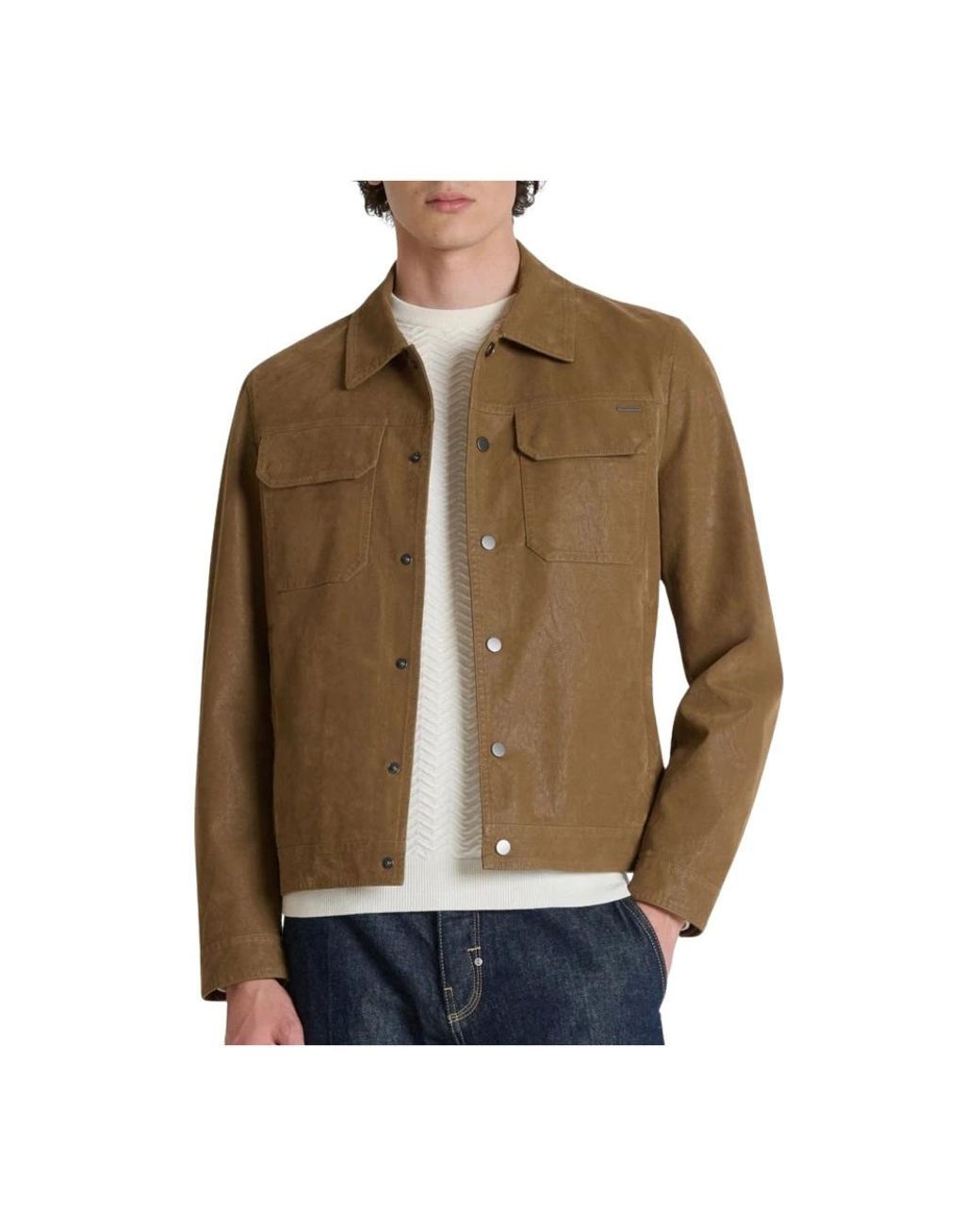 Leather Jackets Antony Morato pour homme en coloris Brown