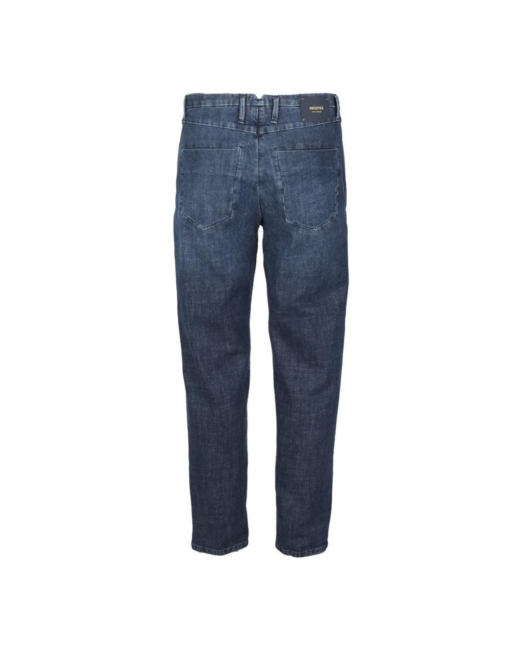 Incotex Blue Slim Fit Jeans for men