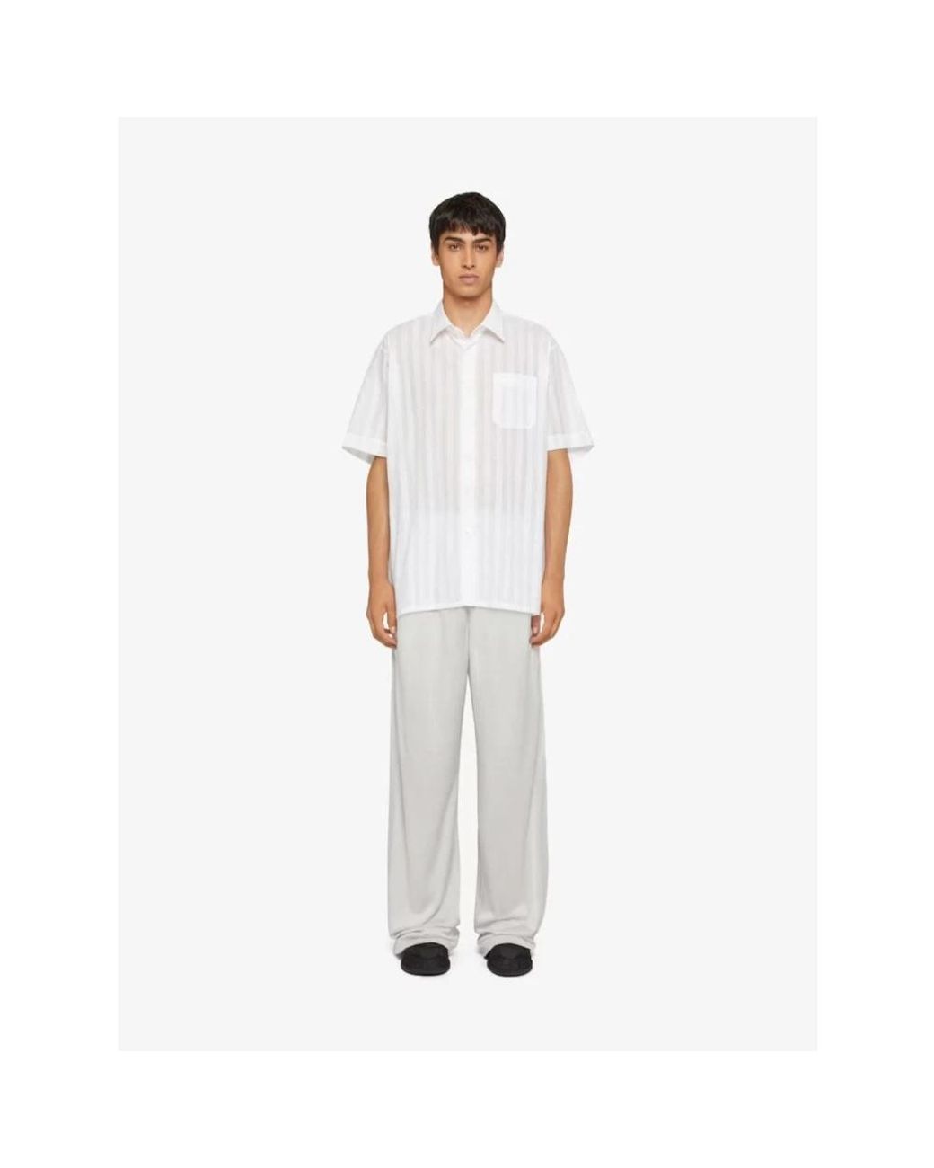 Givenchy White Short Sleeve Shirts for men