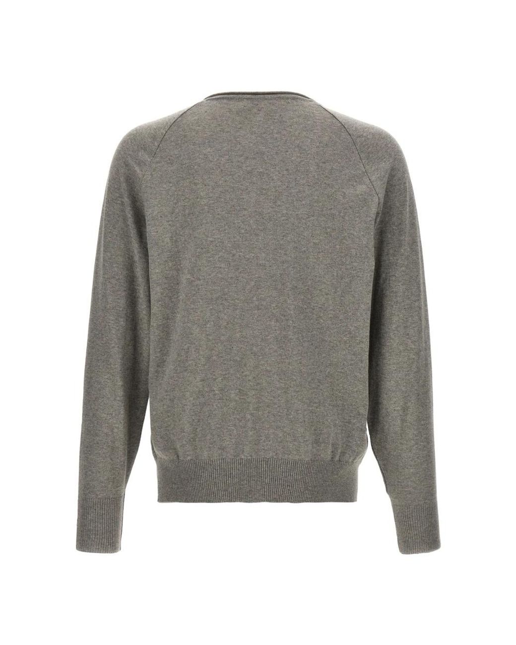 Ma'ry'ya Gray V-Neck Knitwear for men