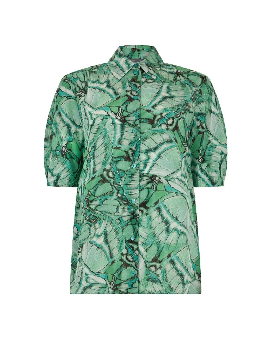Alberta Ferretti Green Shirts