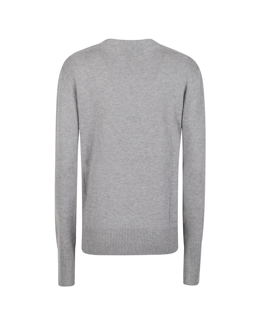 Patrizia Pepe Gray Round-Neck Knitwear