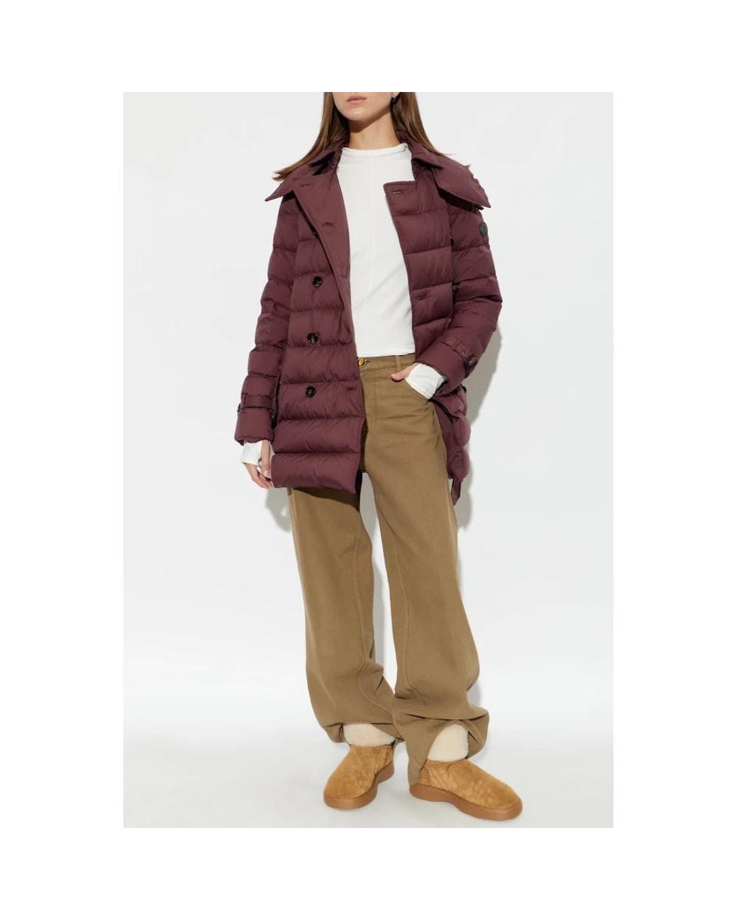 Down Coats Burberry de color Purple