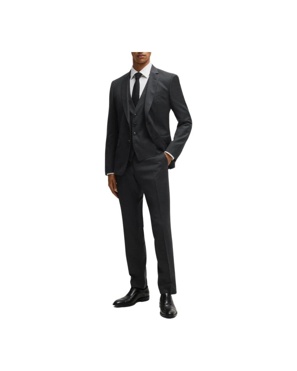 Boss Single Breasted Suits in het Black voor heren