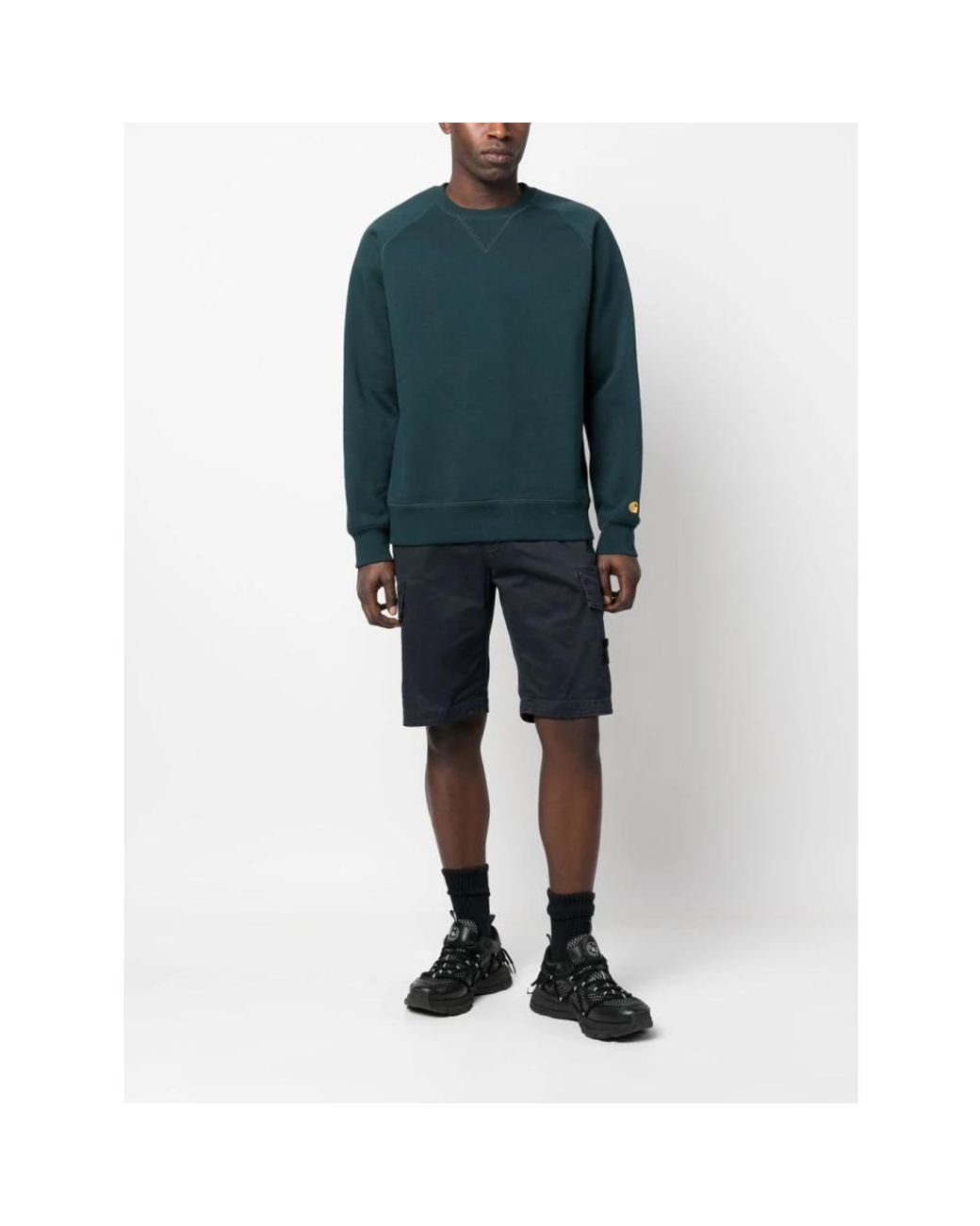 Stone Island Blue Casual Shorts for men