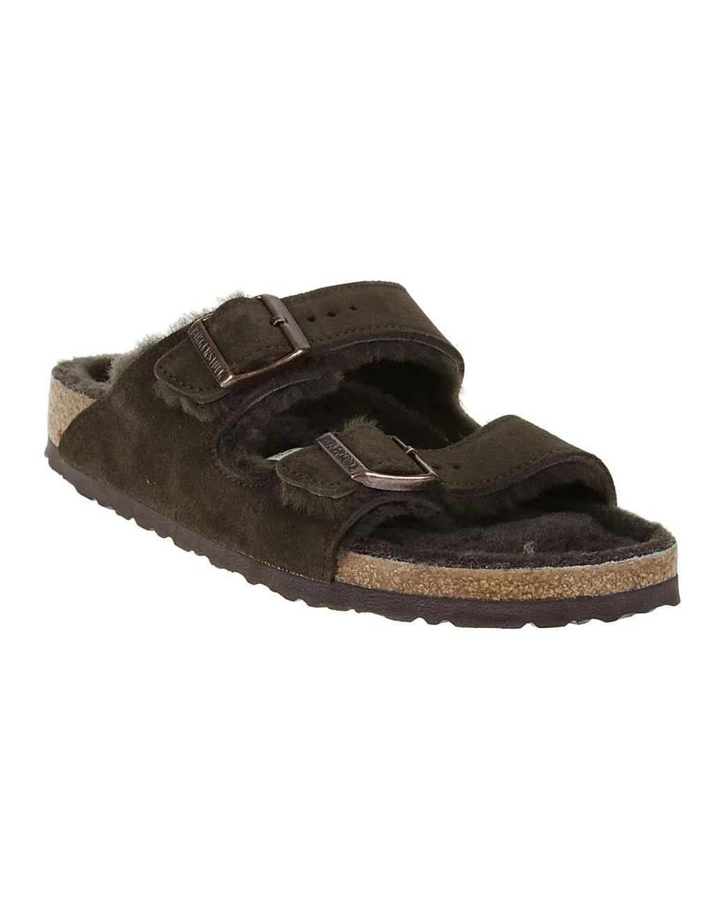 Birkenstock Brown Sliders for men