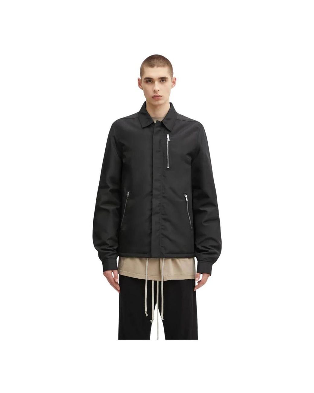 Light Jackets Rick Owens de hombre de color Black