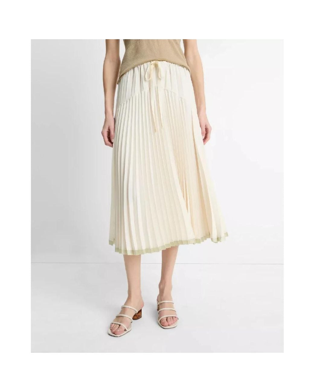 Vince White Midi Skirts