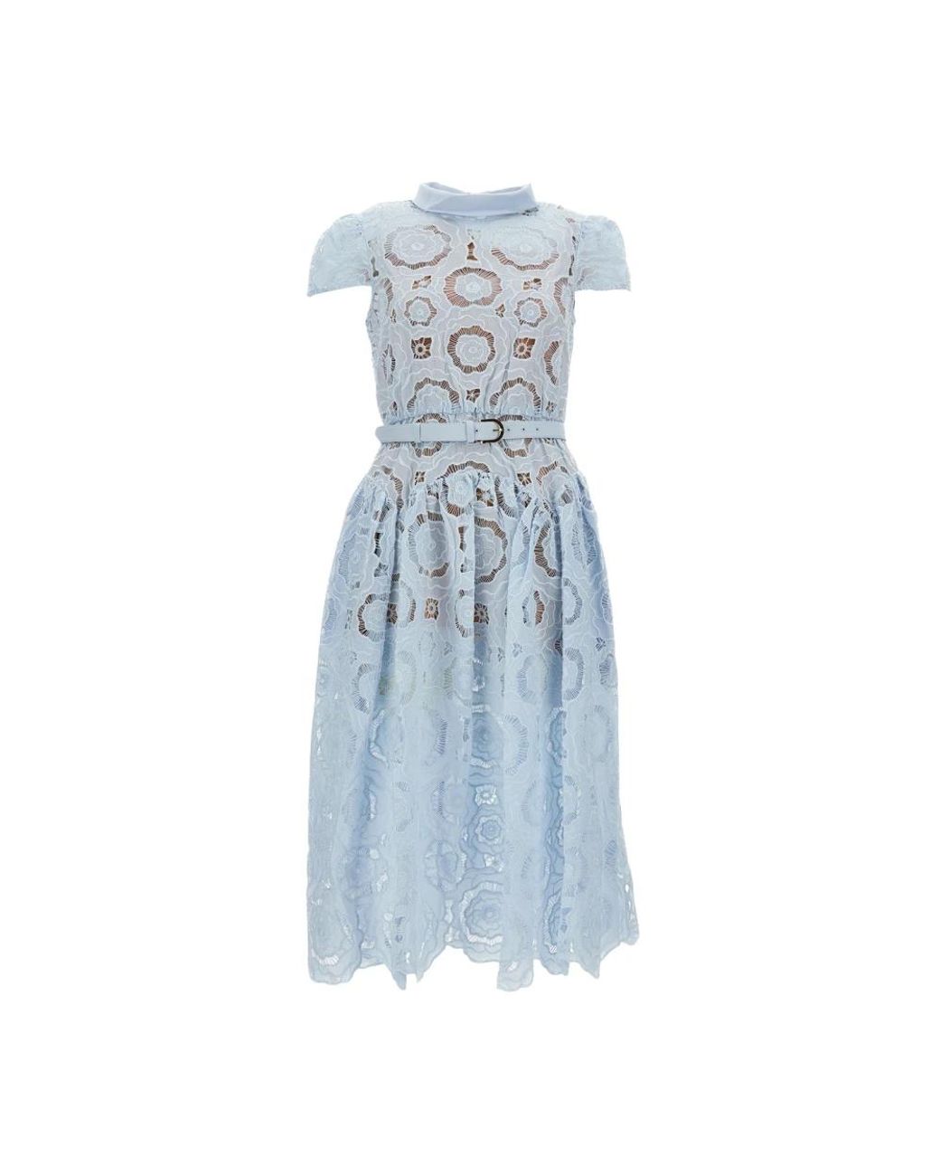 Midi Dresses Self-Portrait de color Blue