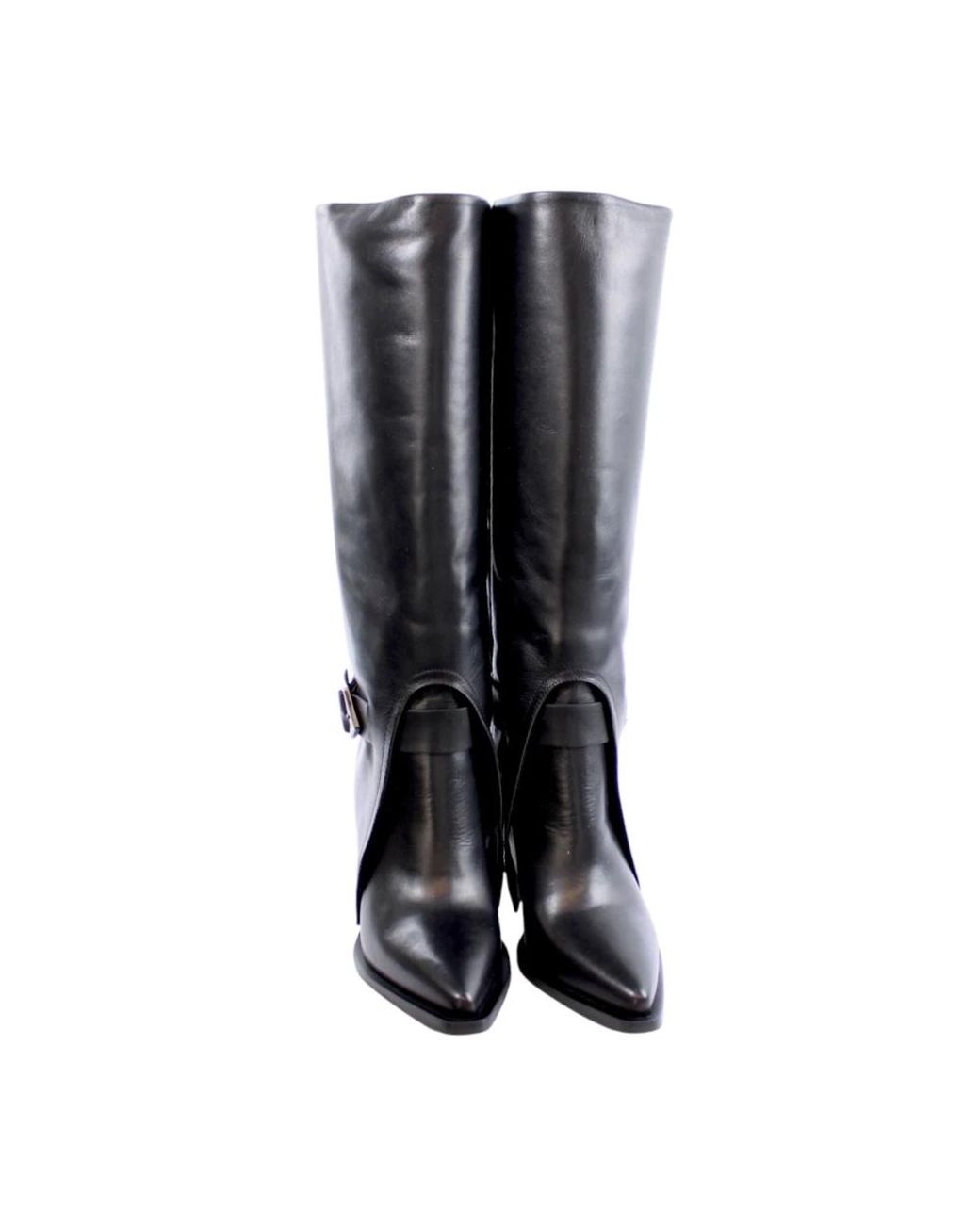 Elvio Zanon Black Cowboy & Biker Boots